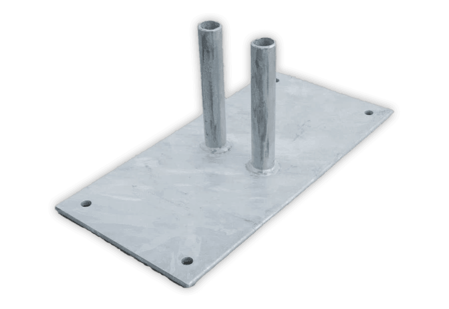 Bouwhek voetplaat staal - 10 kg