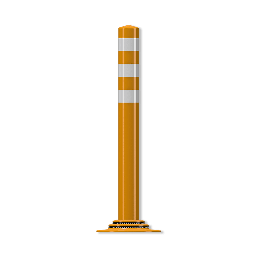 Pole Cone Traffic verkeerspaal - vast (NF) - oranje/wit