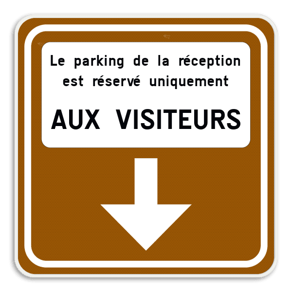 Panneau Touristique Directionnel – Flèche + Texte Personnalisé