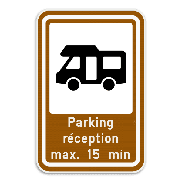 Panneau touristique - Pictogramme + texte