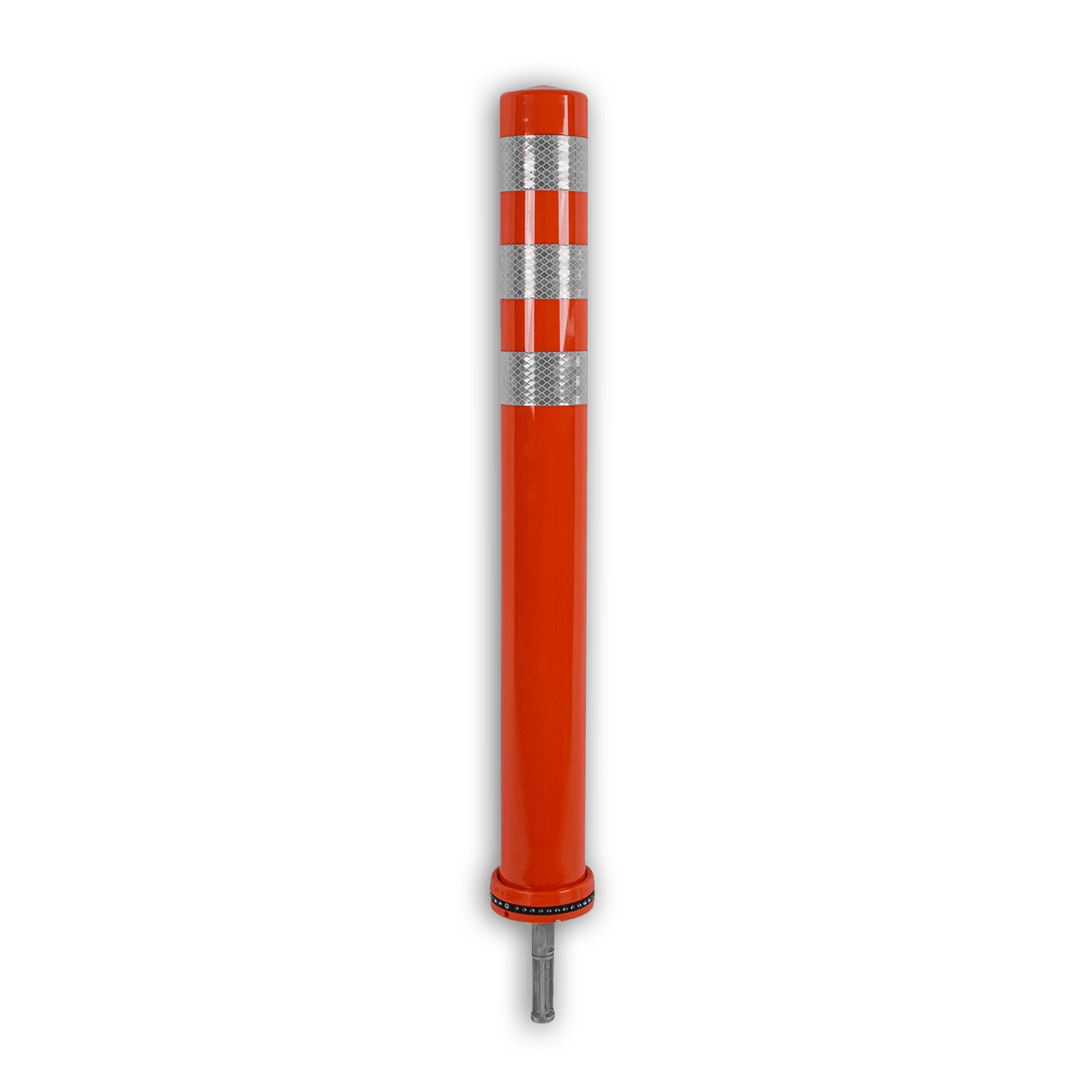 Pole Cone Traffic afzetpaal - vast (NSE) - oranje/wit