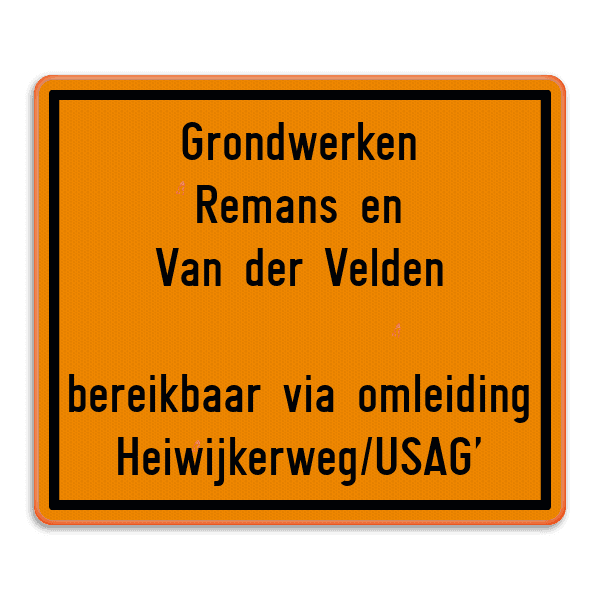 Verkeersbord SB250 F39 - 1300x1100