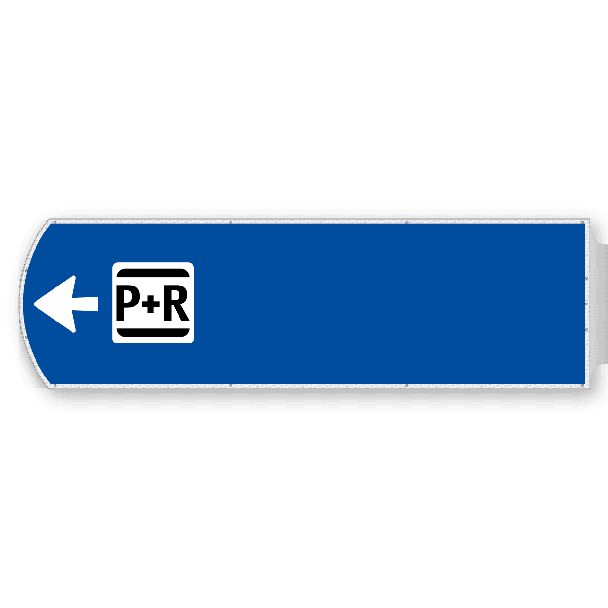 Handwegwijzer groot linkswijzend met BW-pictogram 1623x481mm