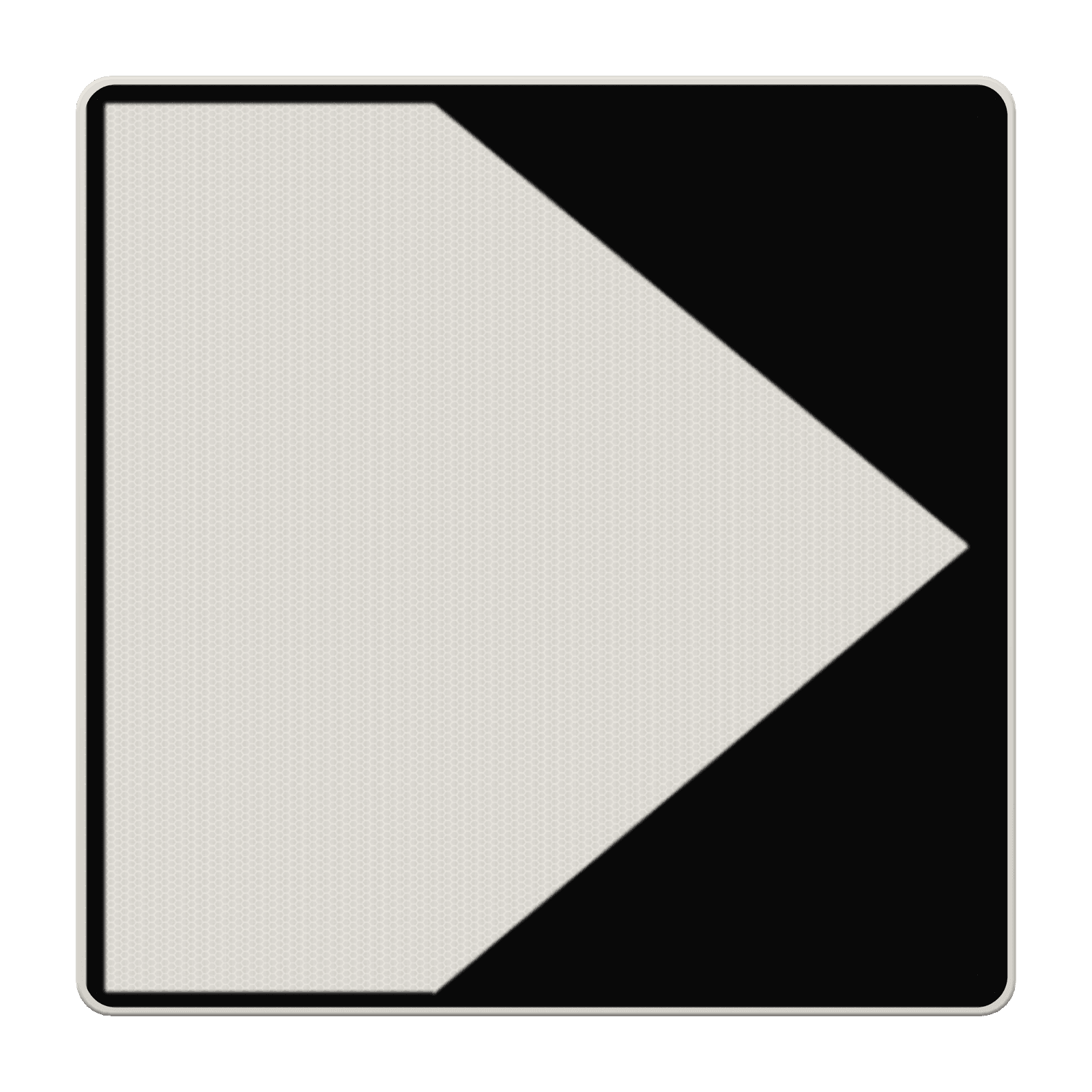 Scheepvaartbord BPR F.2a rechts - Richtingaanduiding met zijborden