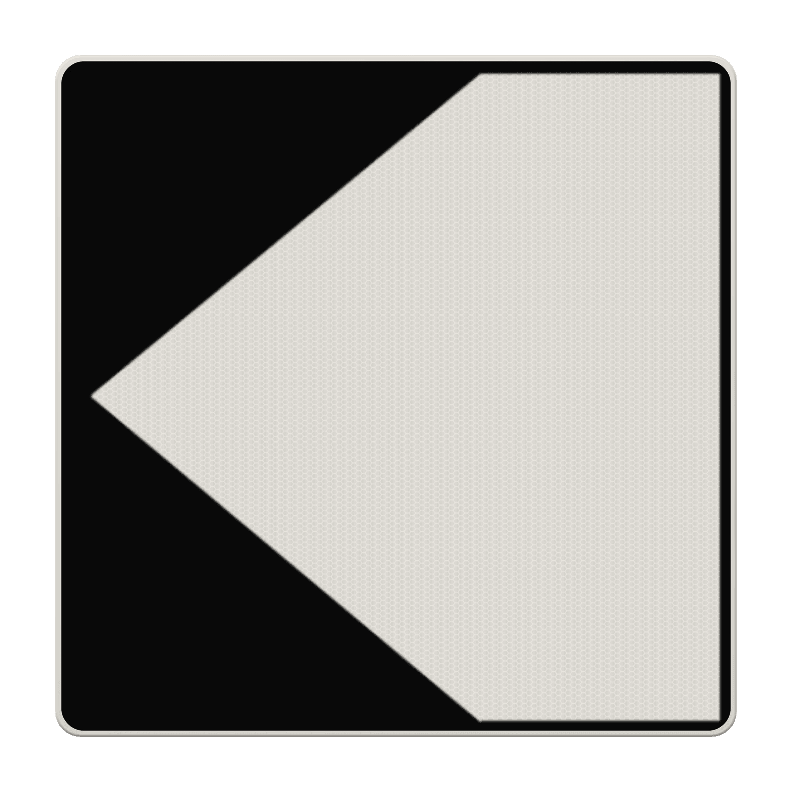 Scheepvaartbord BPR F.2a links - Richtingaanduiding met zijborden