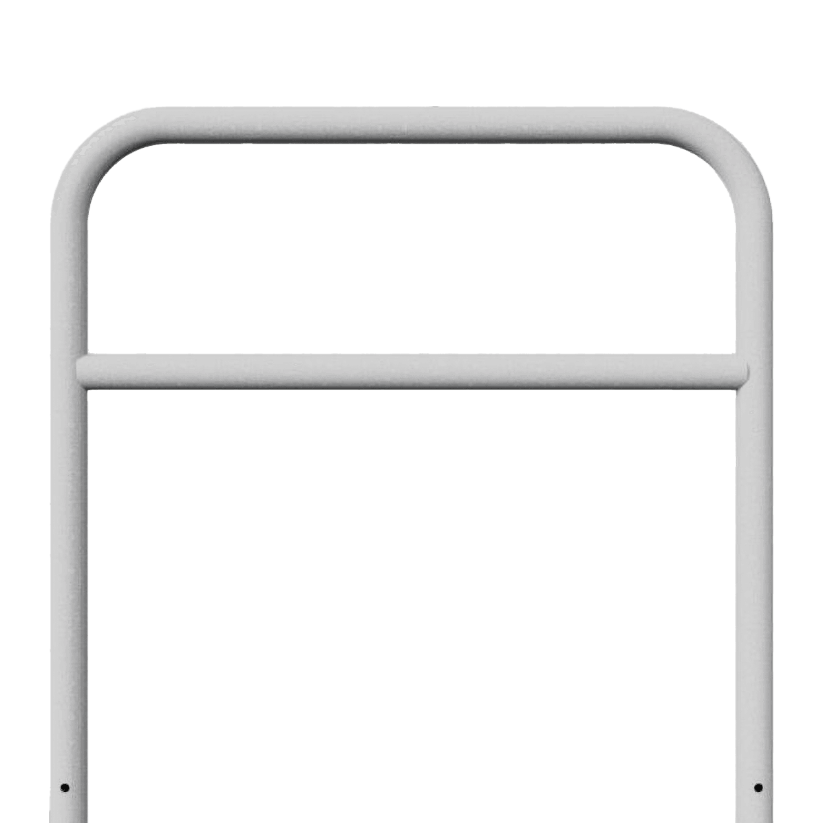 Geleidehek staal Ø60mm met tussenligger 1000/1200x1200mm - in de grond