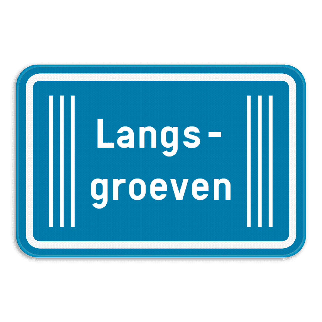 Verkeersbord SB250 G type III - Opgepast langsgroeven