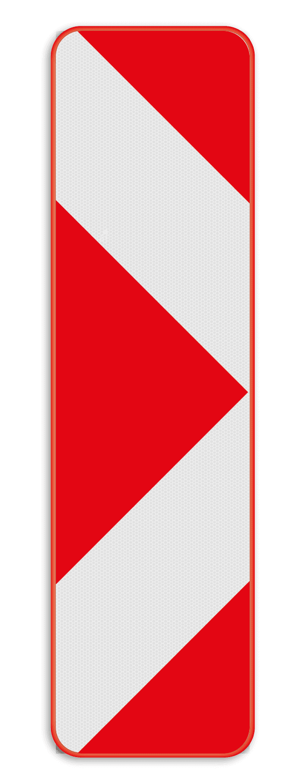Verkeersbord SB250 Type Ib2 - Baken voor signalisatie op afstand, splitsing rechts