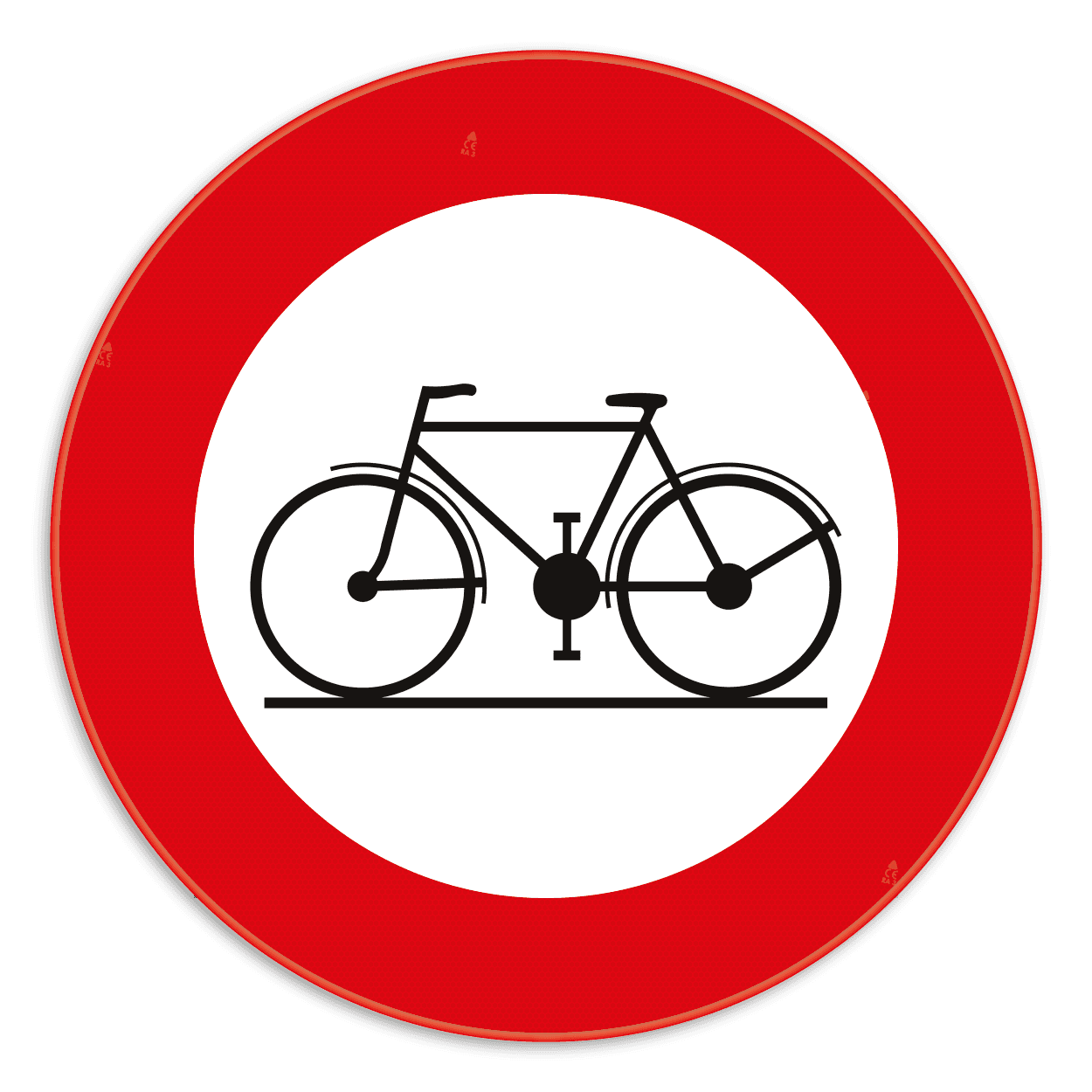 Verkeersbord SB250 C11 -  Verboden toegang voor bestuurders van rijwielen