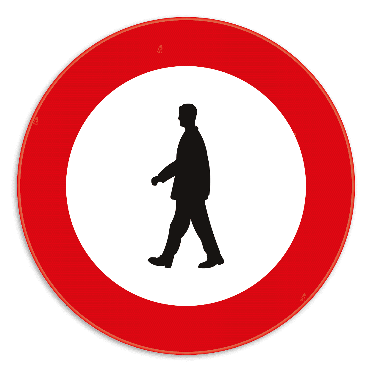 Panneau SB250 C19 - Accès interdit aux piétons
