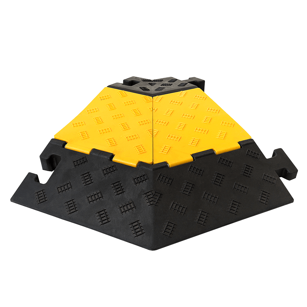 Passage de câbles avec couvercle - 800x600x60mm - 5 passages de câbles 35x35mm