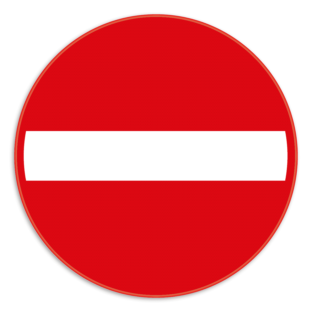 Verkeersbord SB250 C1 - Verboden richting voor iedere bestuurder