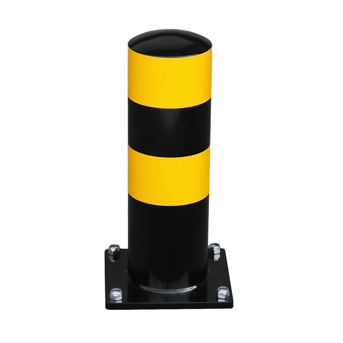 Rampaal staal Ø159mm lengte 500mm met voetplaat
