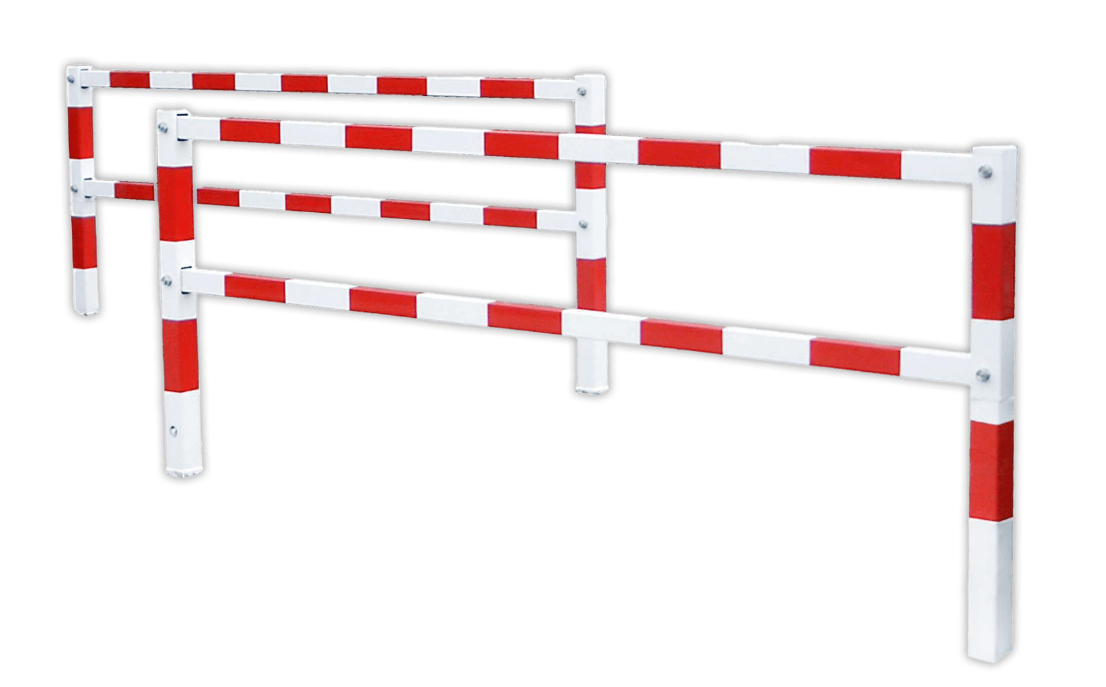 Sluishek dubbel staal rood/wit uitneembaar - diverse afmetingen