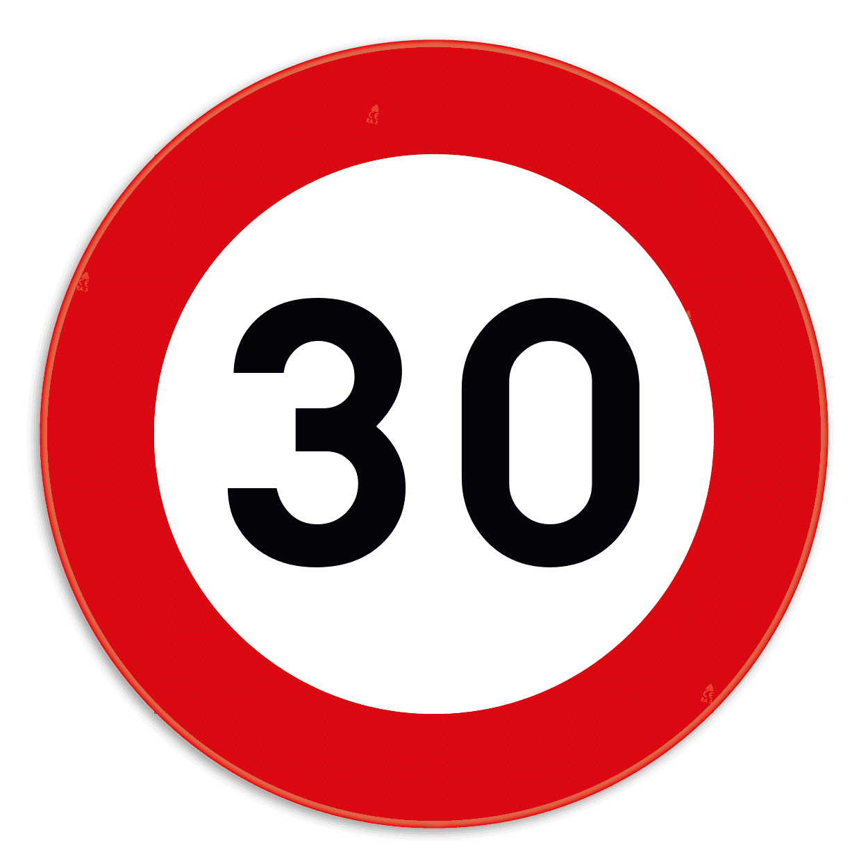 Verkeersbord SB250 C43 - Maximum snelheid 30 km/h