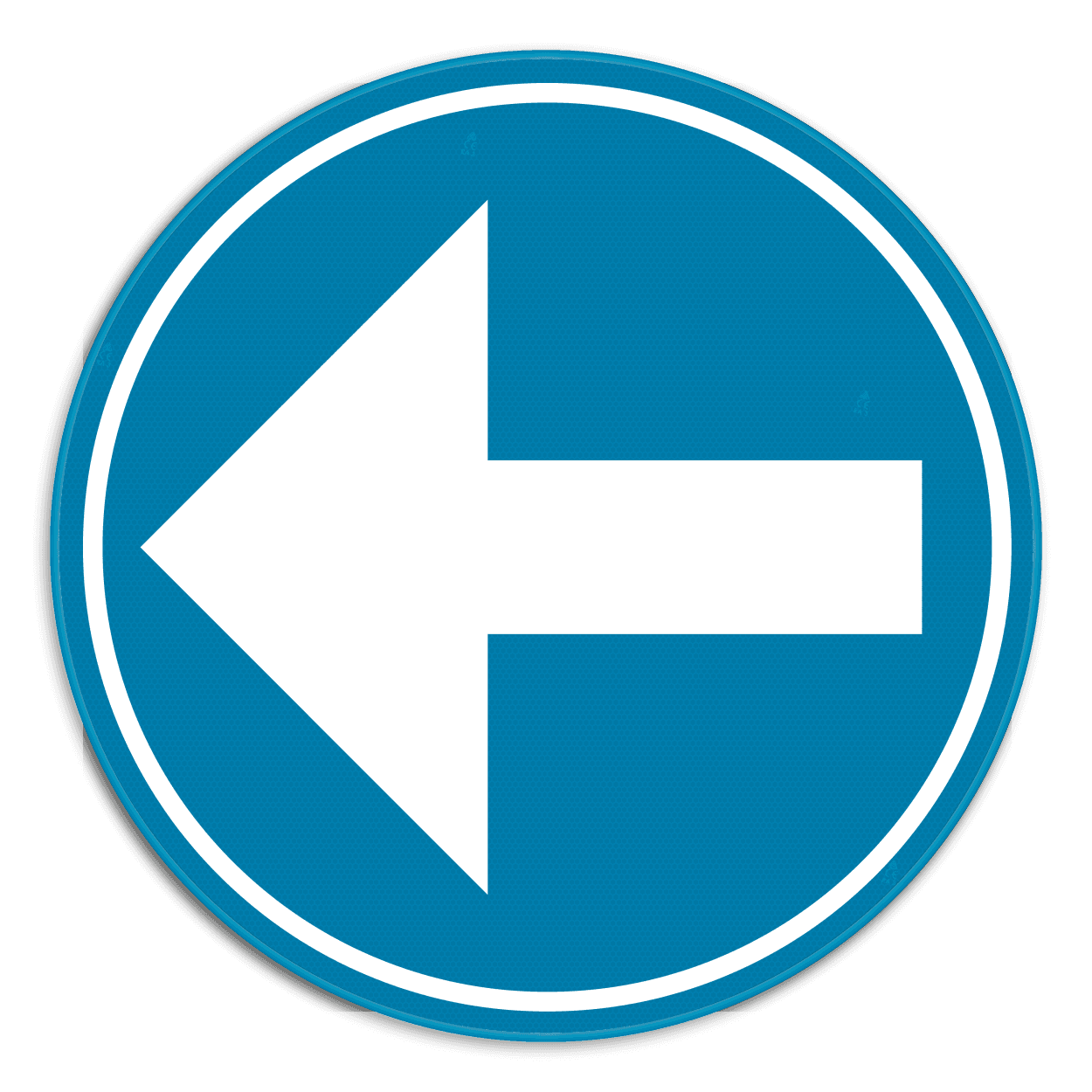 Verkeersbord SB250 D1b - Verplicht links