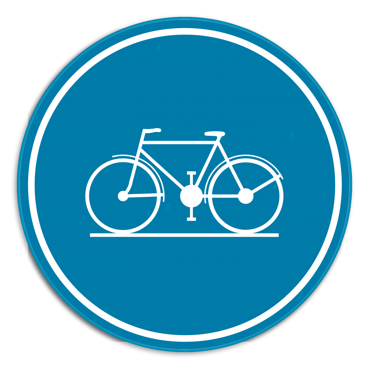 Verkeersbord SB250 D7 - Verplicht fietspad