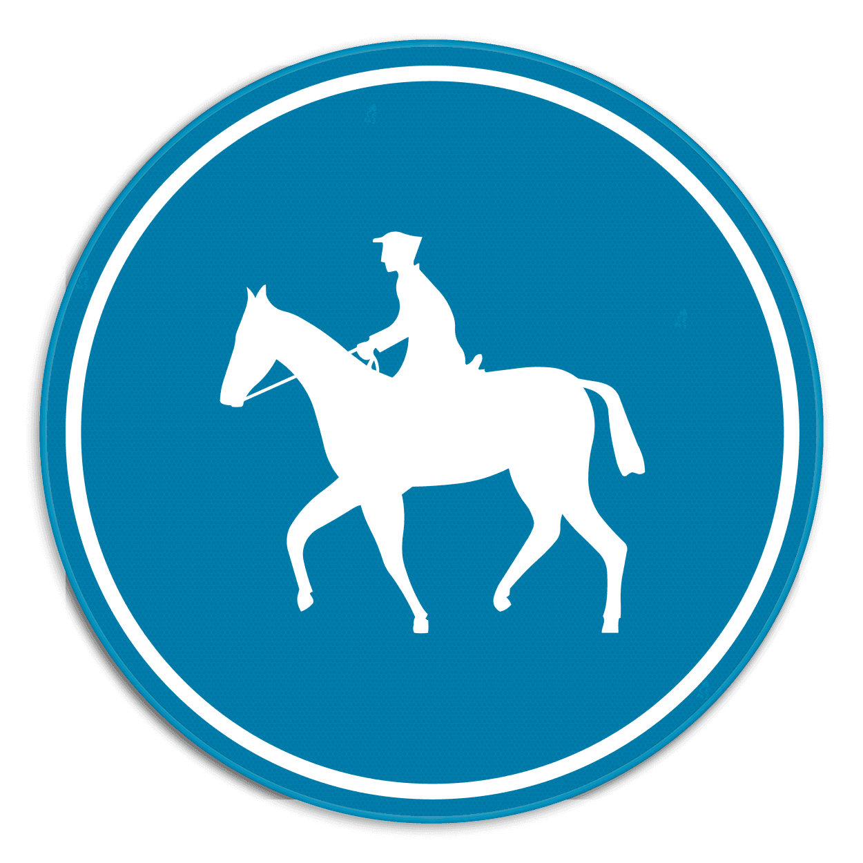 Verkeersbord SB250 D13 - Verplichte weg voor ruiters