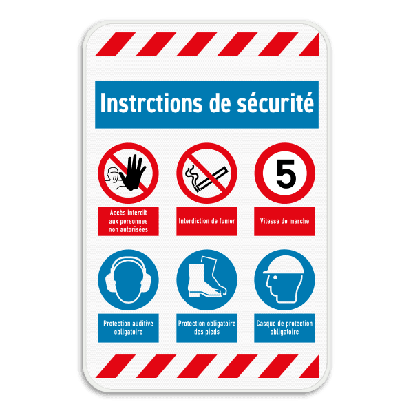 Panneau de sécurité | 6 symboles + bannières