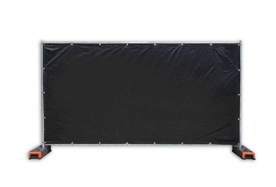 Bouwhekdoek zwart - 3410x1750 mm