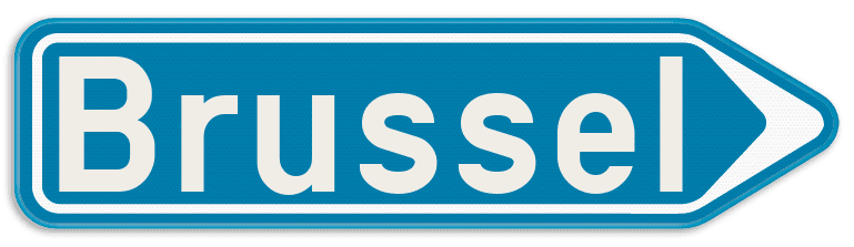 Verkeersbord SB250 F29 - Wegwijzer Rechts - Enkel tekst