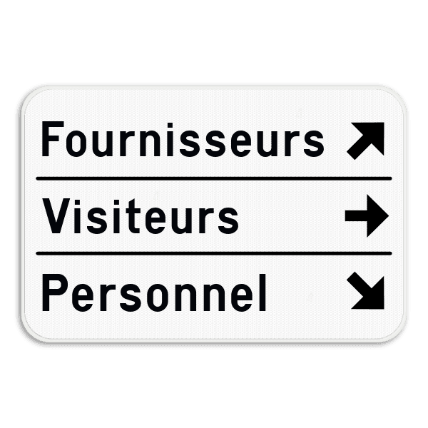 Panneau d'information (3:2) - panneau de signalisation - personnalisable