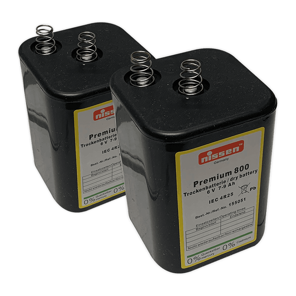 Blokbatterij 6V (7-9Ah) - set 20 stuks