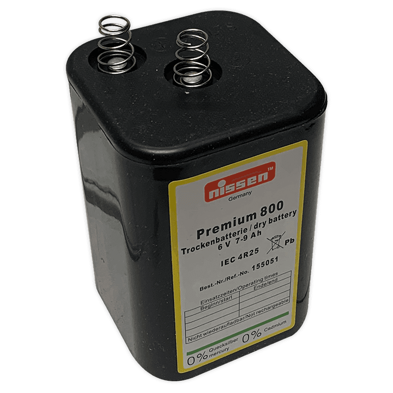 Blokbatterij 6V (7-9Ah)