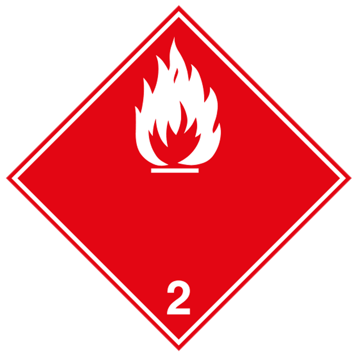 Veiligheidspictogram ADR 2.1b - Brandbare gassen - reflecterend