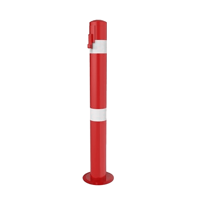 Verkeerspaal VIP staal uitneembaar met hangslot - excl. betonvoet