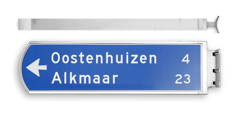 LED Lichtwegwijzer LWW2e met RVS behuizing 1875x120x580mm