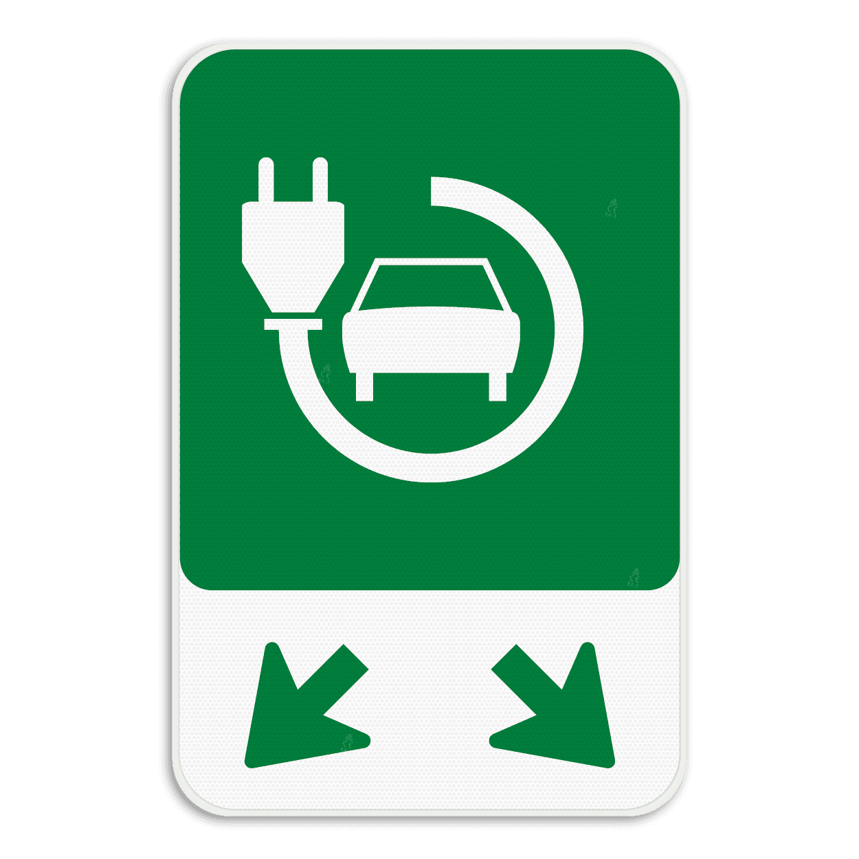 Parkeerbord Elektrisch laden - 2 plaatsen - groen