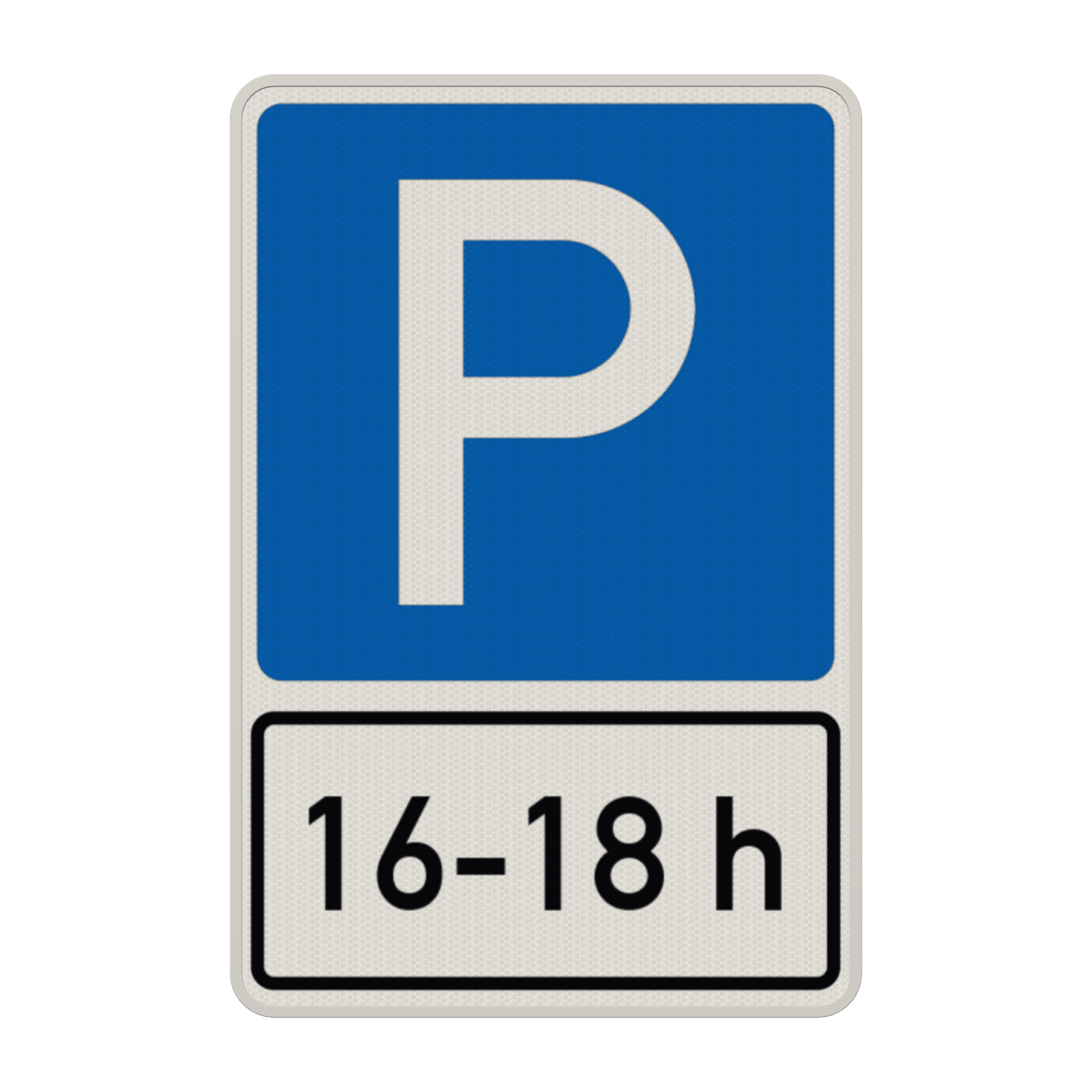 Richtzeichen 314-30 - Parken mit Zusatzzeichen Uhrzeit