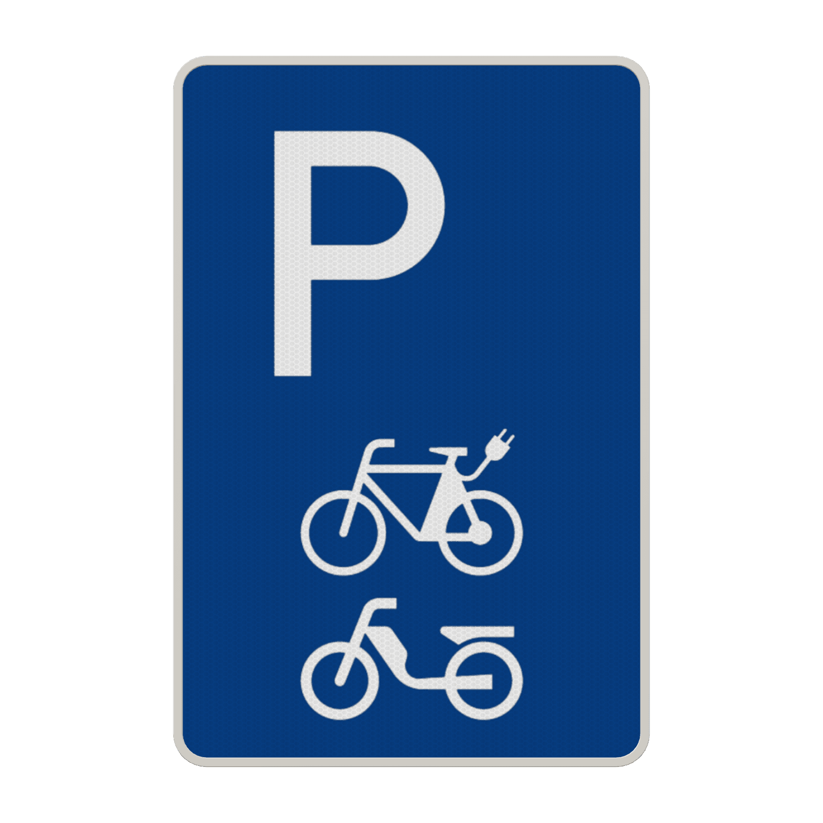 Parkschilder - Parkplatz nur für E-Bikes und Mofas