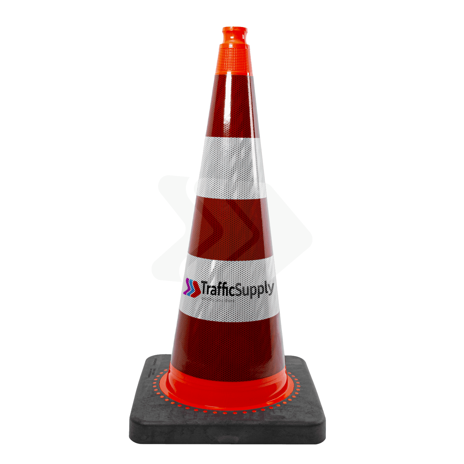 Cône de signalisation 75 cm réfléchissant avec votre logo - Cône de signalisation officiel Belge