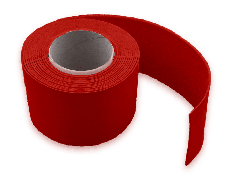 Thermoplast belijning rol 5 meter rood - wegmarkering