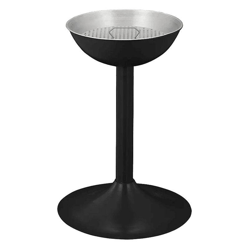 Staande zandasbak Ø410mm met peukenrooster