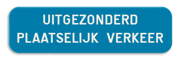 Verkeersbord SB250 G type IV - Beperking of verbod