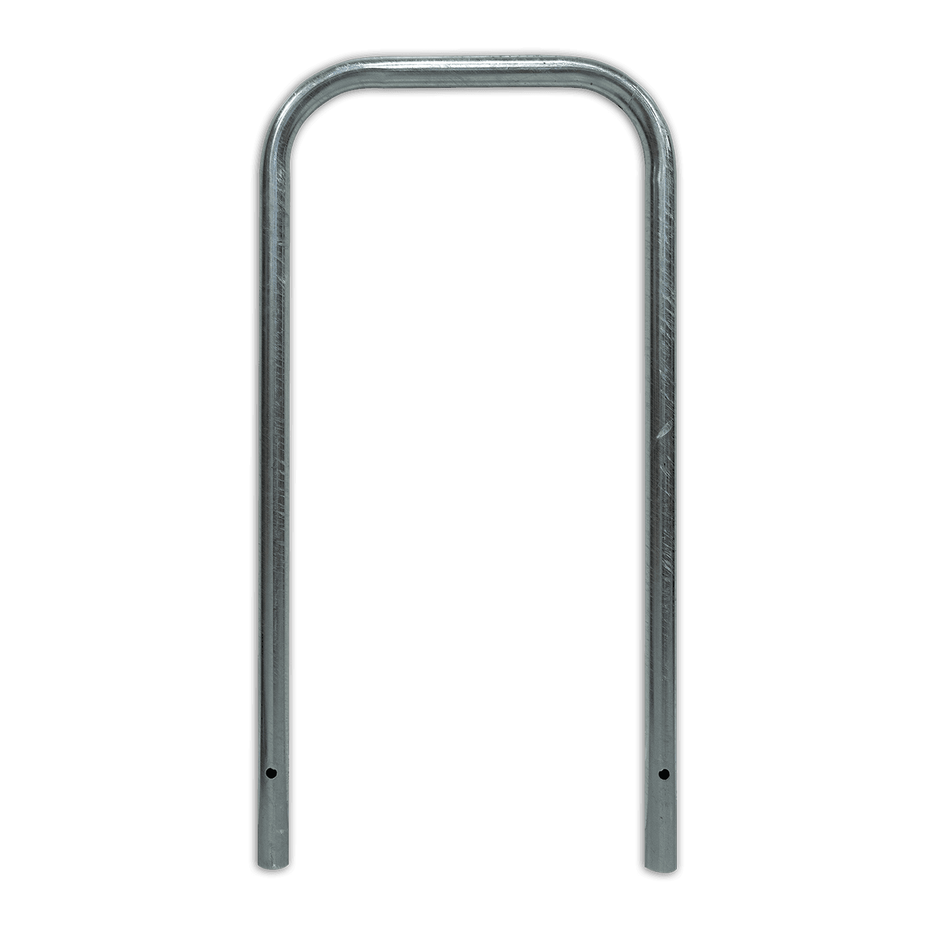 Arceau à vélos en acier 600x1300mm sans barre transversale - avec ancrages au sol