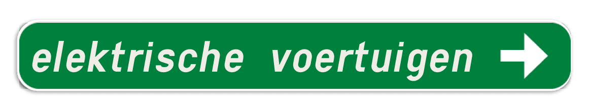 Groene wegwijzer elektrische opladen