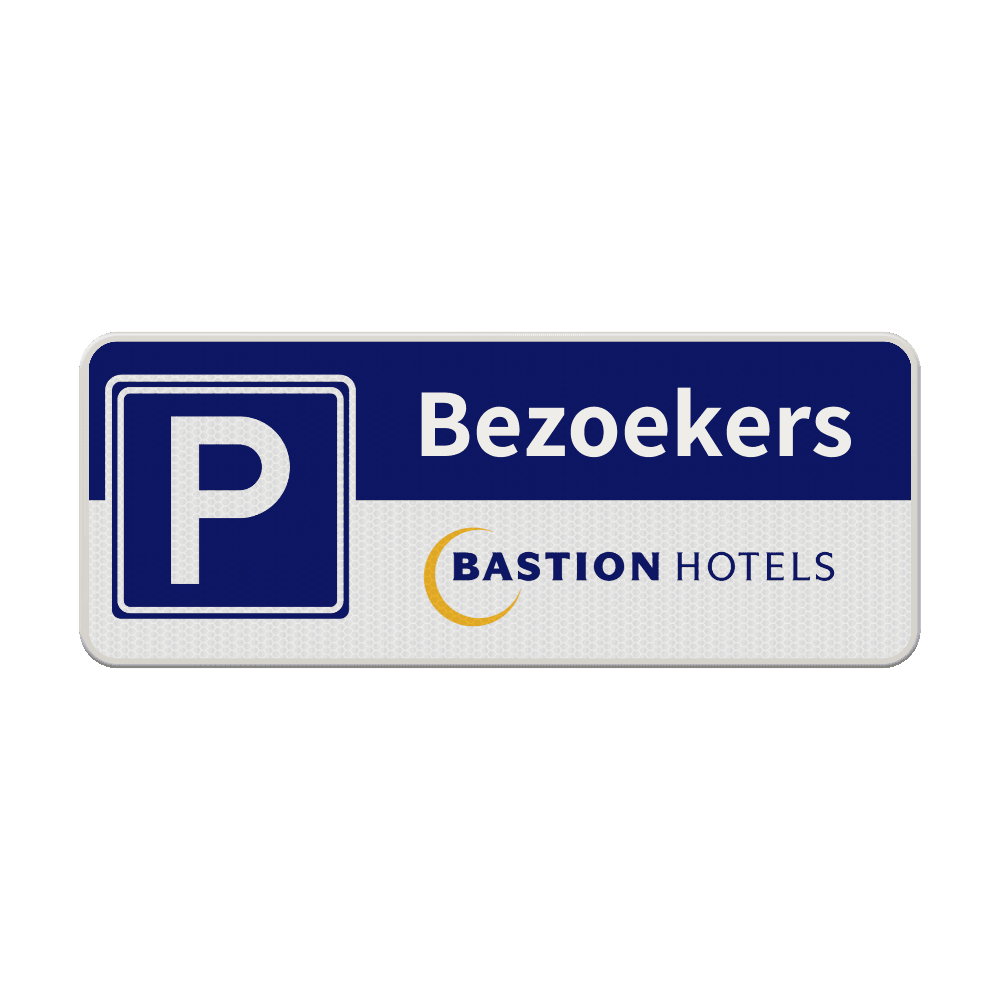Parkeerbord in huisstijl - 500x200mm