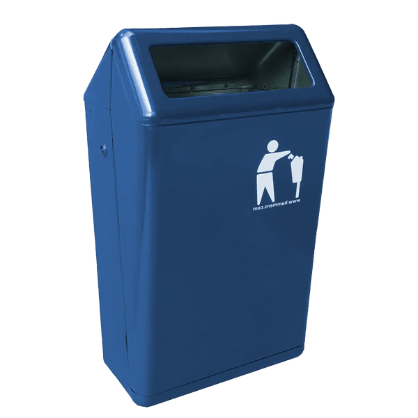 Bammens Capitole Prestige buitenafvalbak - Blauw - 50 liter
