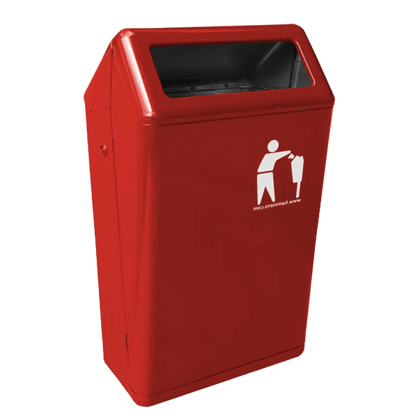 Bammens Capitole Prestige buitenafvalbak 50 liter rood