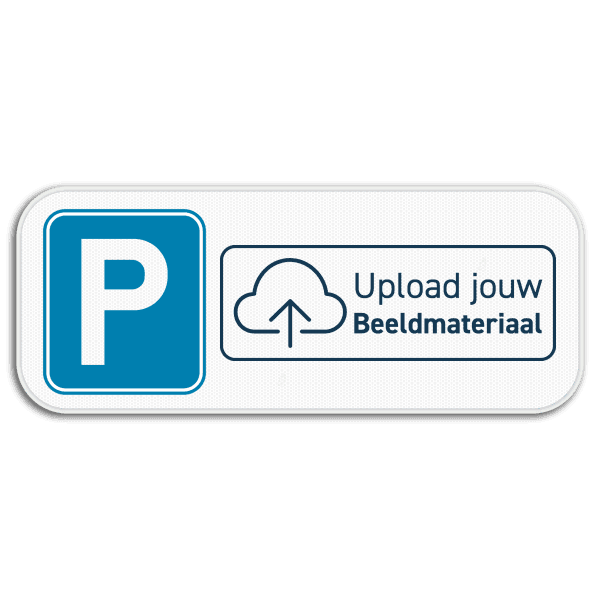 Parkeerbord met je eigen logo - 500x200mm