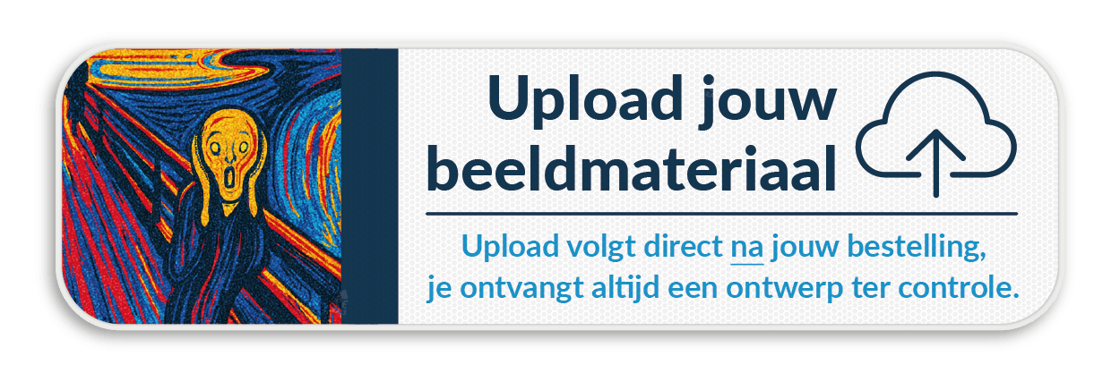 Straatnaambord 700x200mm reflecterend met je eigen opdruk