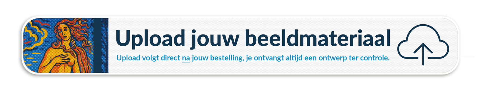 Informatiebord 1200x150mm reflecterend met je eigen opdruk
