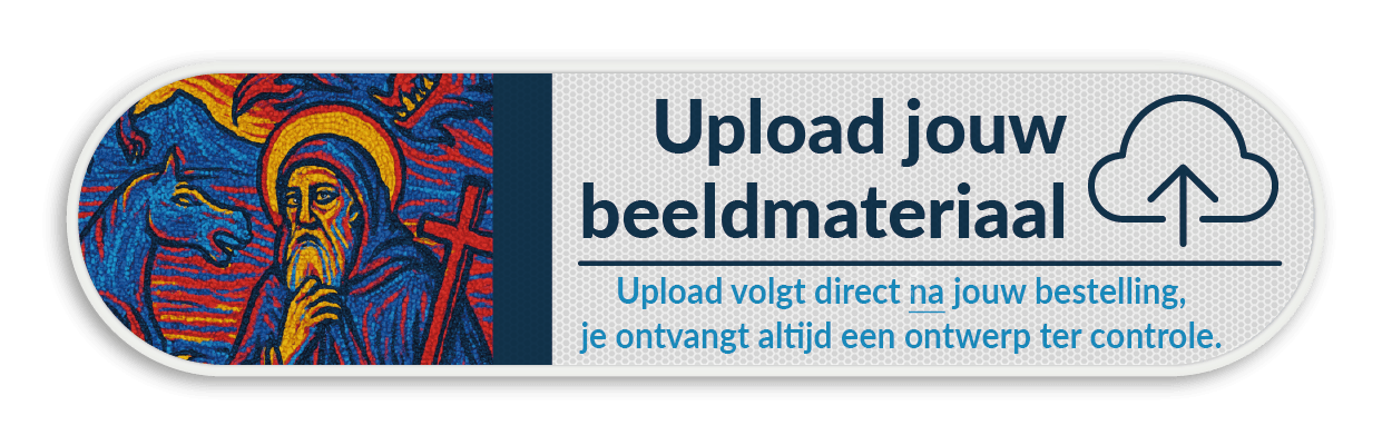 Informatiebord 4:1 reflecterend met je eigen opdruk