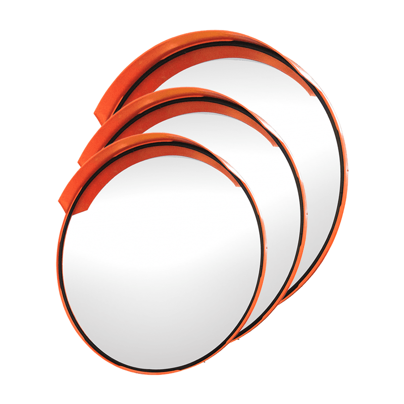 Verkeersspiegel TS-RVS rond oranje - diverse afmetingen