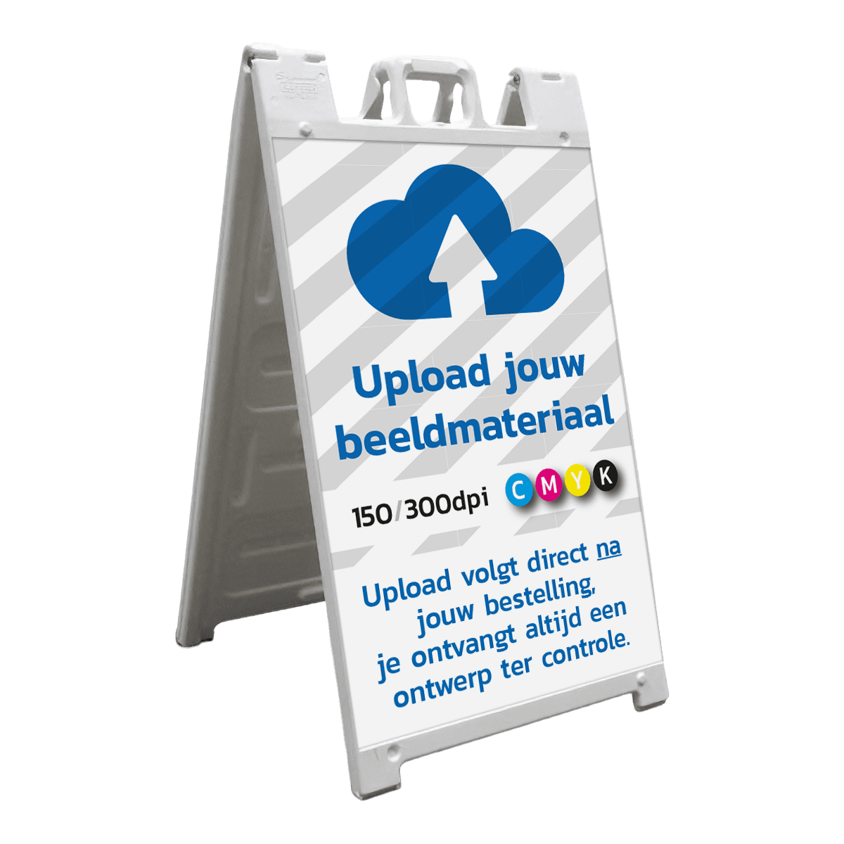 CarrySign TS stoepbord 635x1140mm - reflecterend