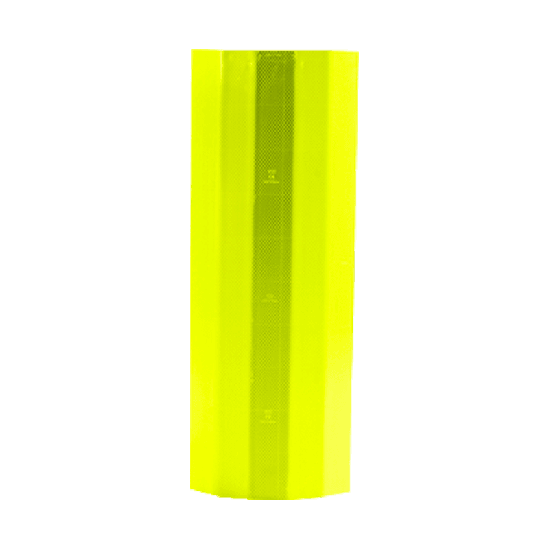 Panneau musoir/bouclier jaune citron fluorescent - 300x750mm